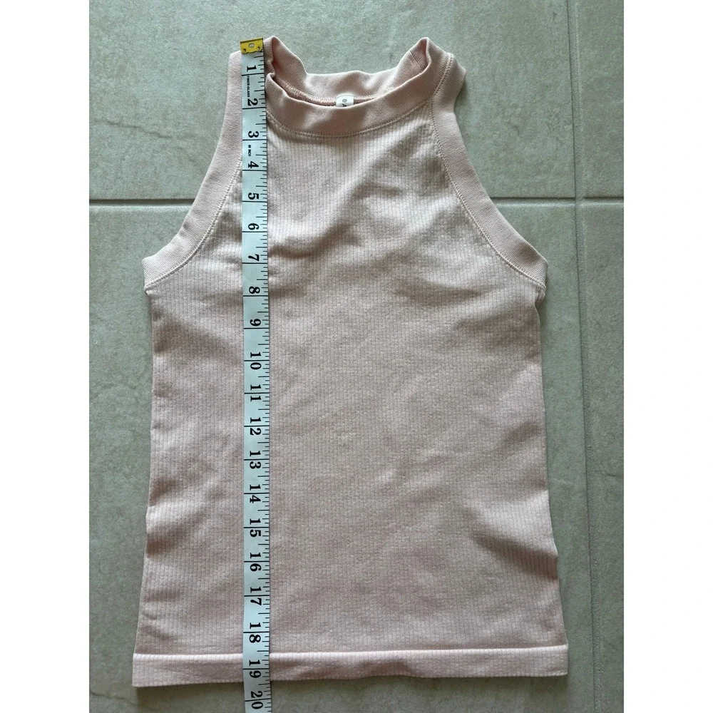 Athleta Renew Tank Top Womens XXS Pink Cropped Gym Athletic Workout Sporty - Picture 7 of 7